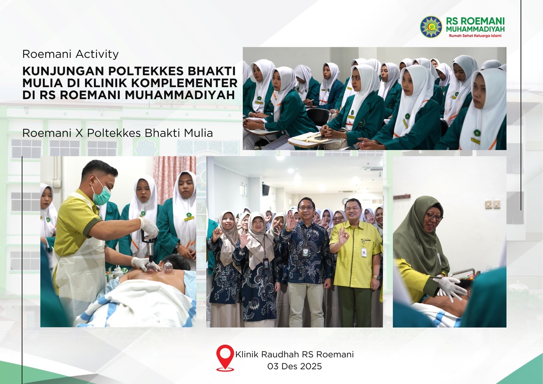 RoemaniNews : Mahasiswa Poltekkes Bhakti Mulia Pelajari Keperawatan Holistik di Klinik Raudhah RS Roemani Muhammadiyah